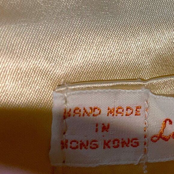 Vintage LA REGALE Ltd Gold Beaded Evening Bag Clutch Envelope Purse Hong Kong - Picture 6 of 7